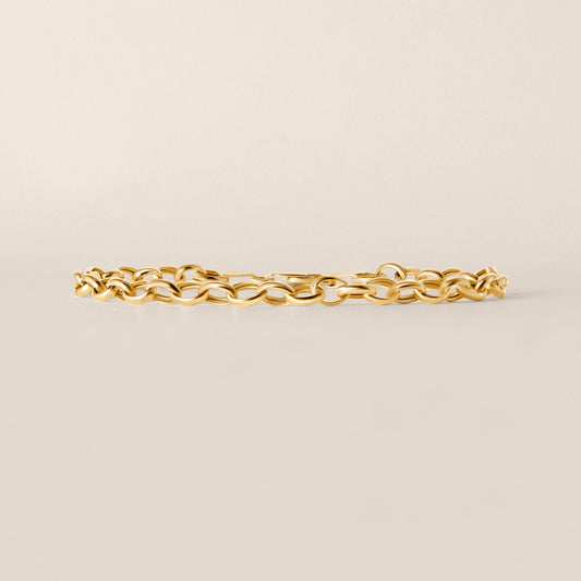 Classic Gold Chain Link Bracelet