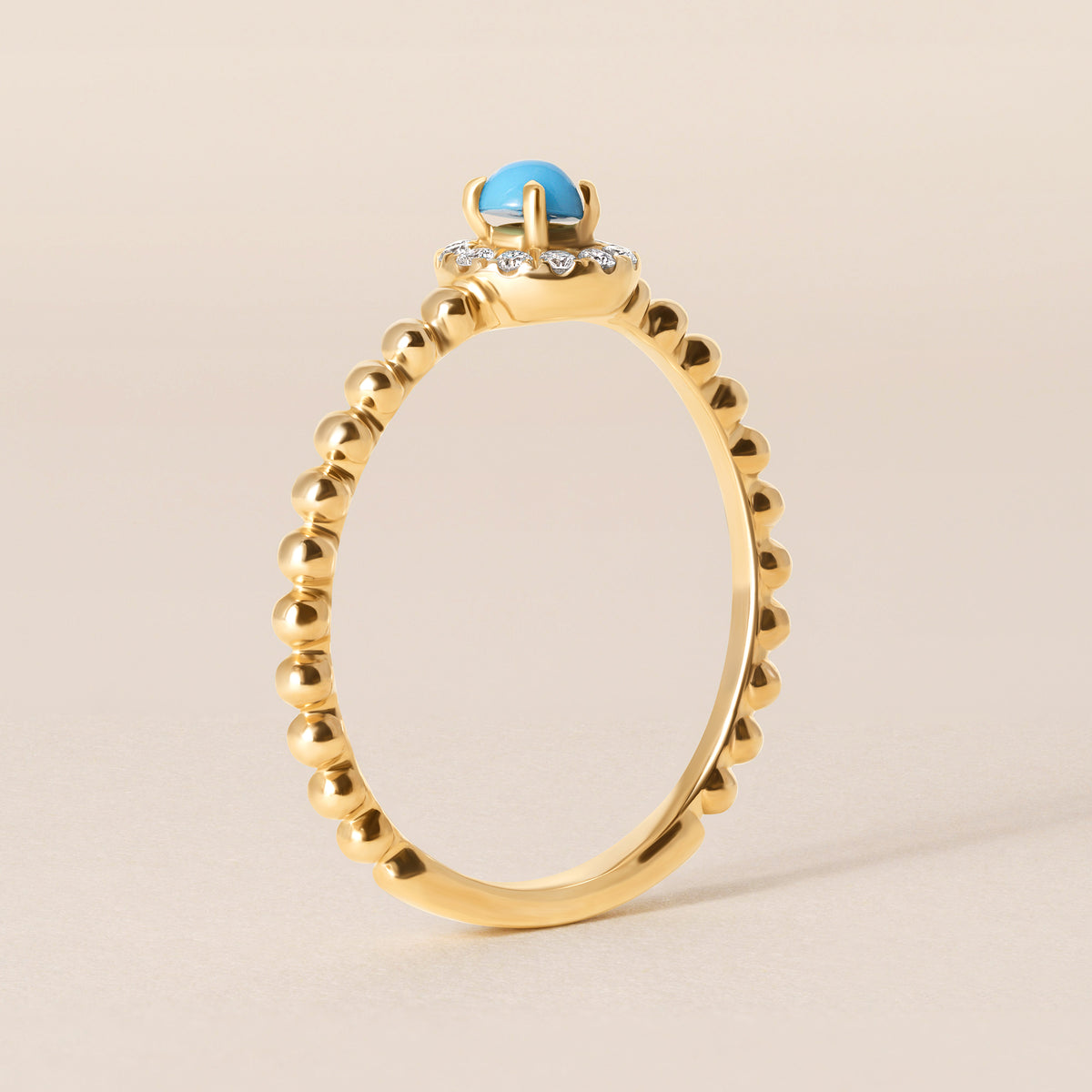 Turquoise Diamond Ring