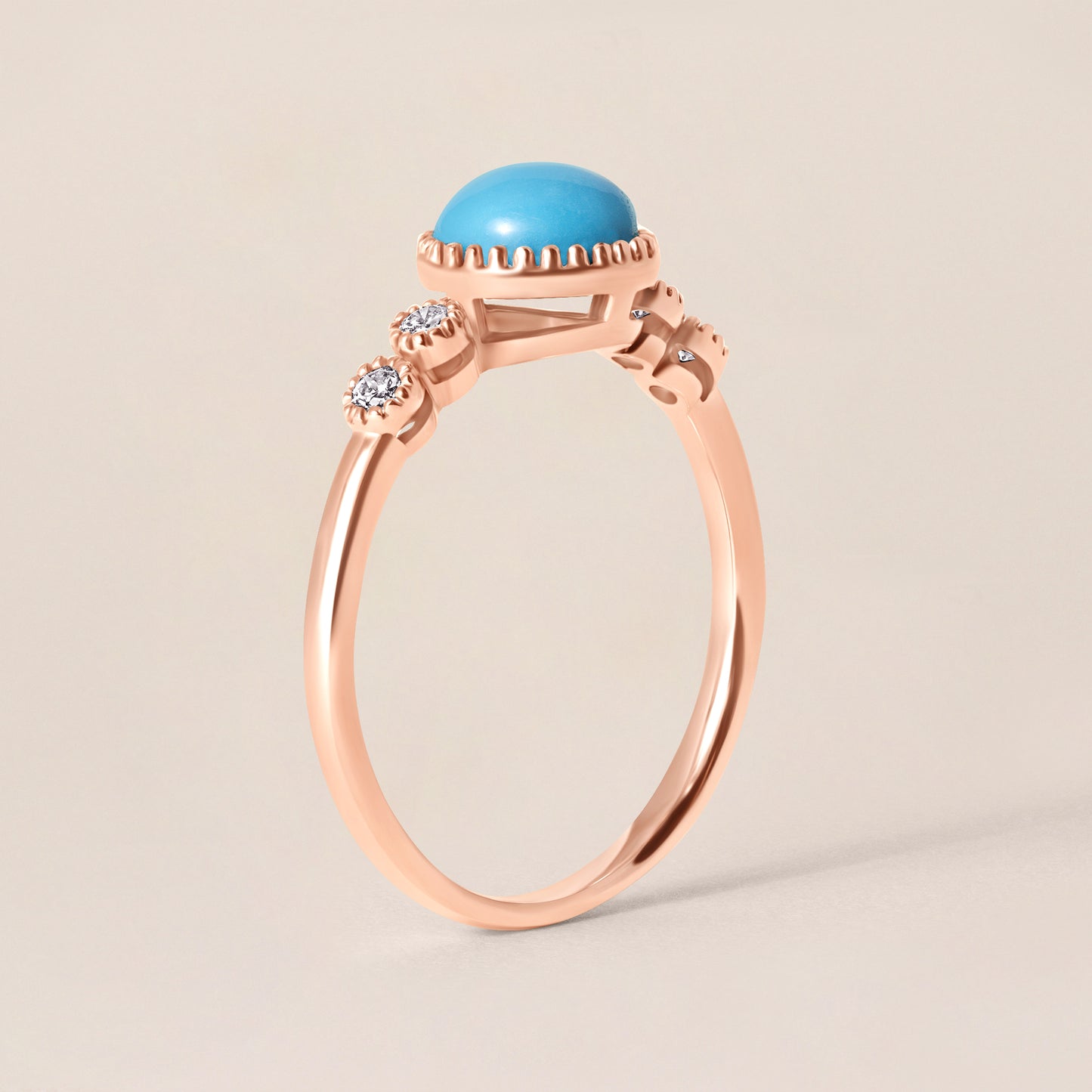 Turquoise & Diamond Ring