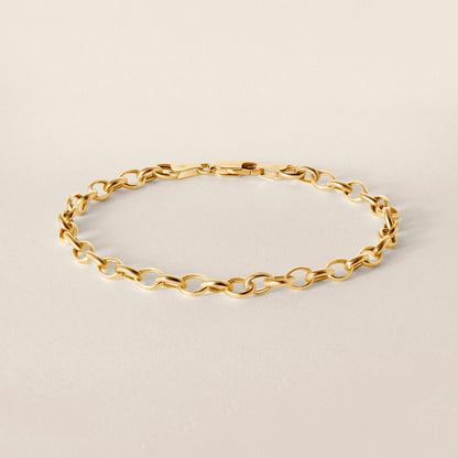 Classic Gold Chain Link Bracelet