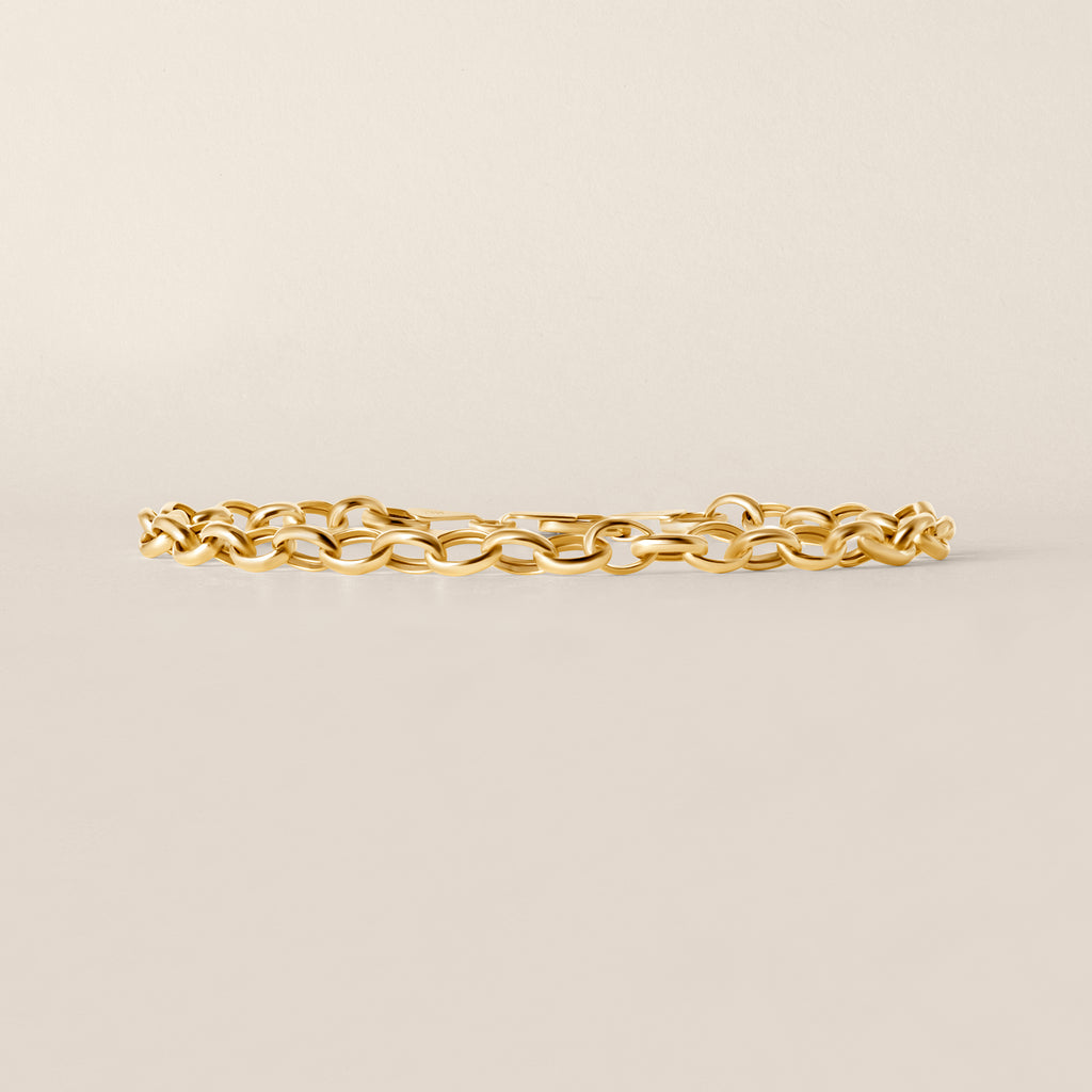 Classic Gold Chain Link Bracelet