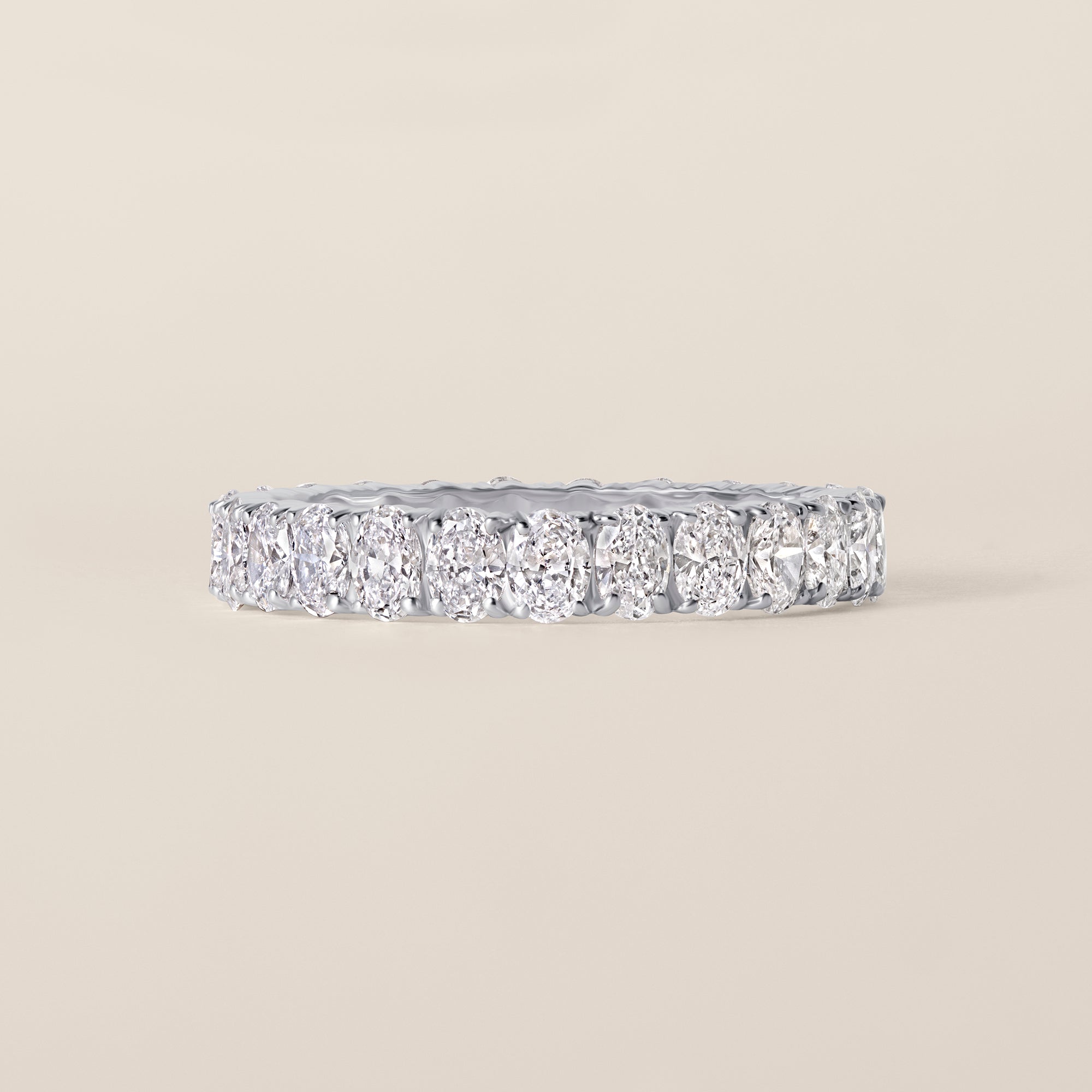 14k White Gold Lab Diamond Eternity Band