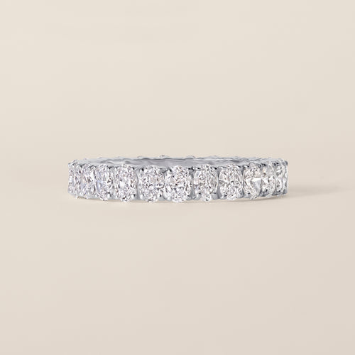 14k White Gold Lab Diamond Eternity Band