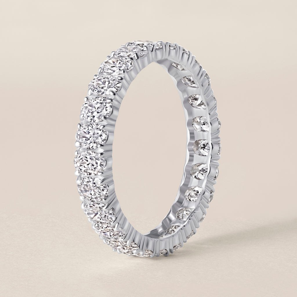14k White Gold Lab Diamond Eternity Band