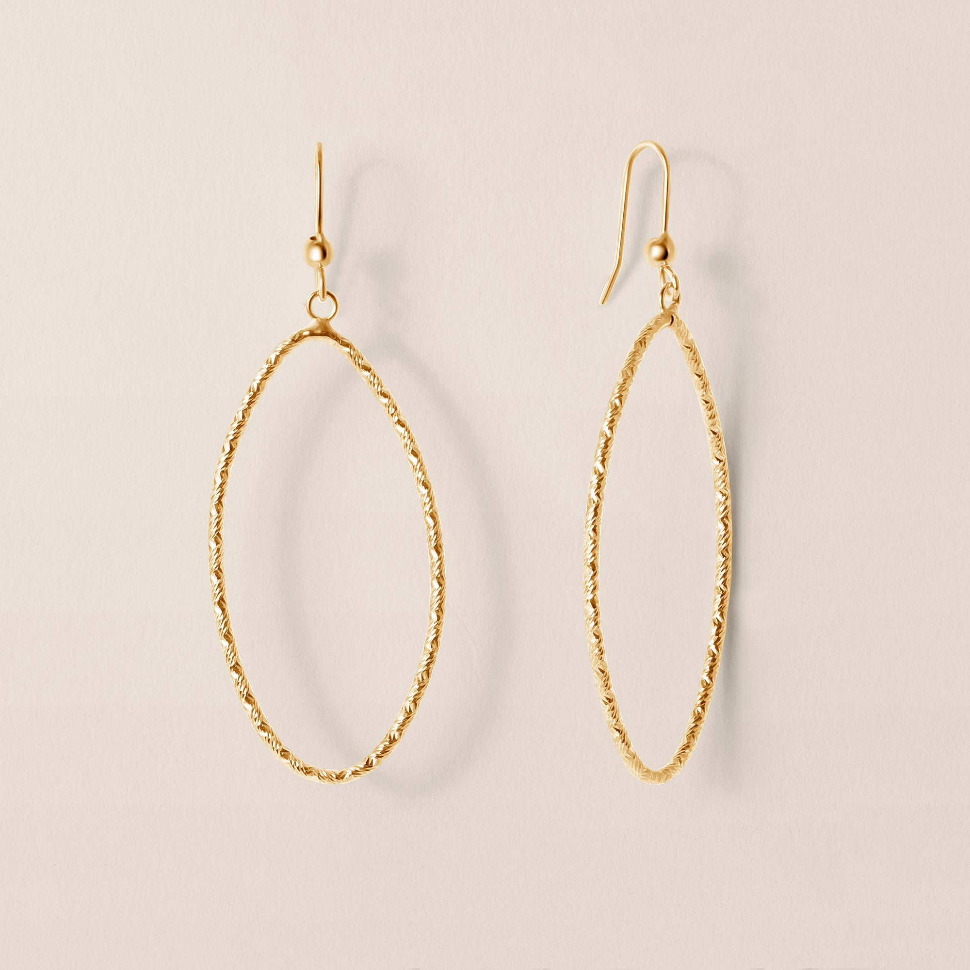 14k Yellow Gold Dangle Earrings