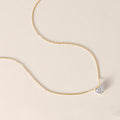 14k Yellow Gold Cathy's Heart Lab Diamond Necklace