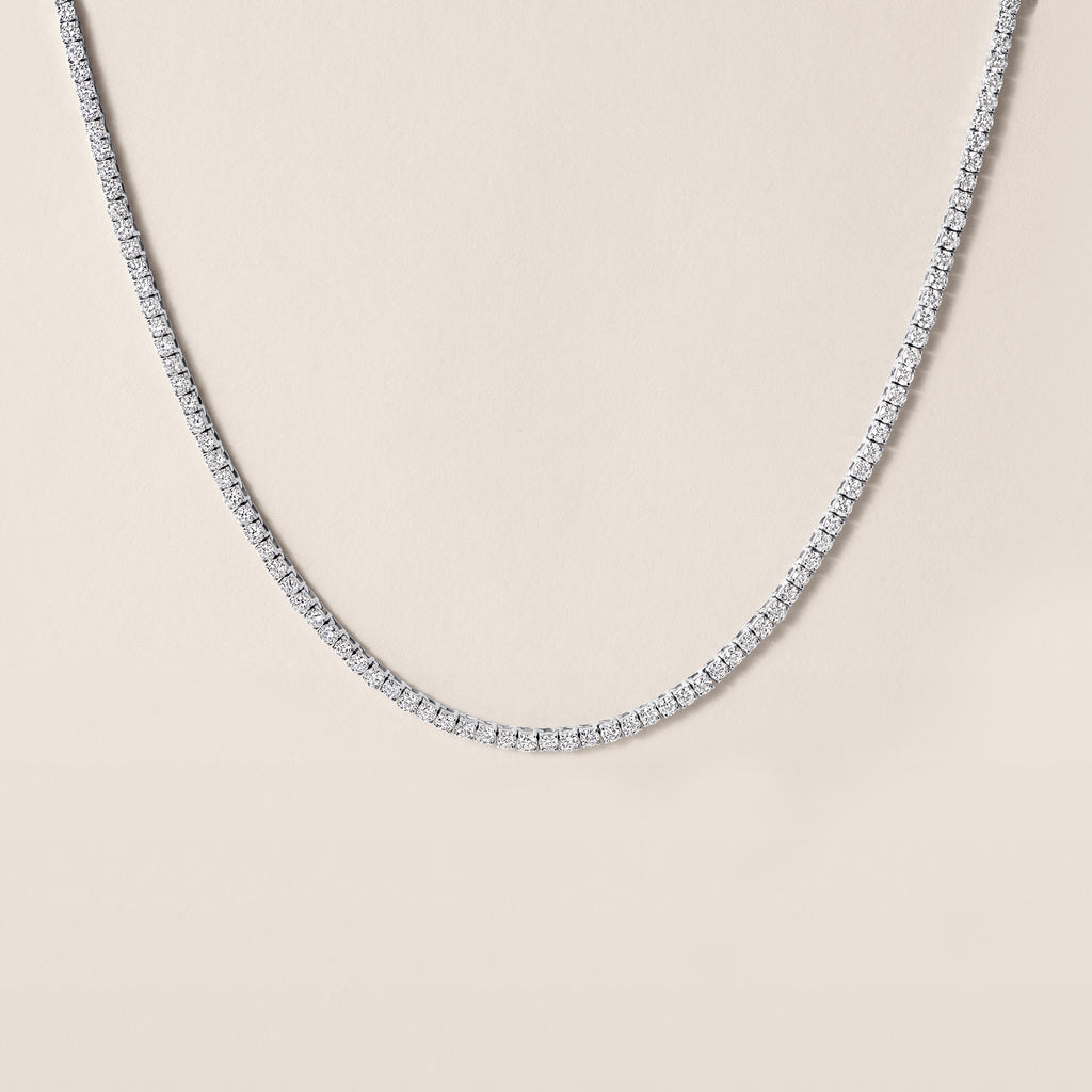 14k White Gold Lab Diamond Tennis Bracelet