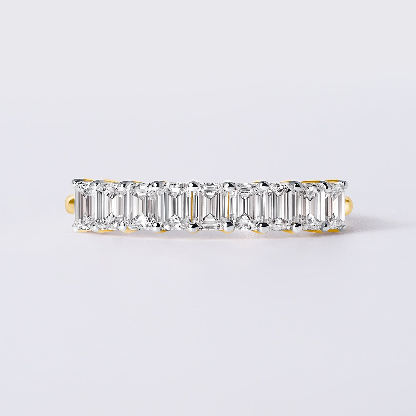 Emerald Cut Lab Grown Diamond Band