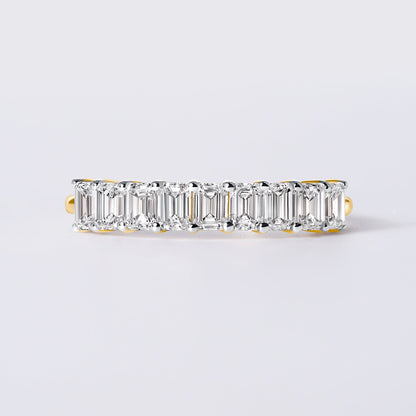Emerald Cut Lab Grown Diamond Band