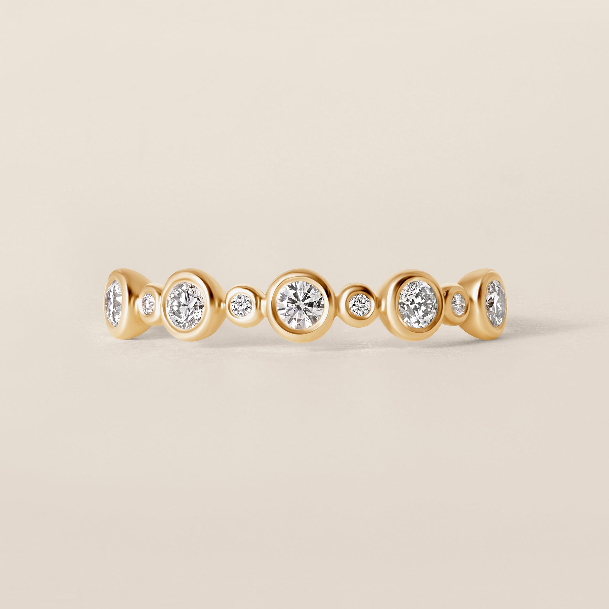 Lab Diamond Gold Ring