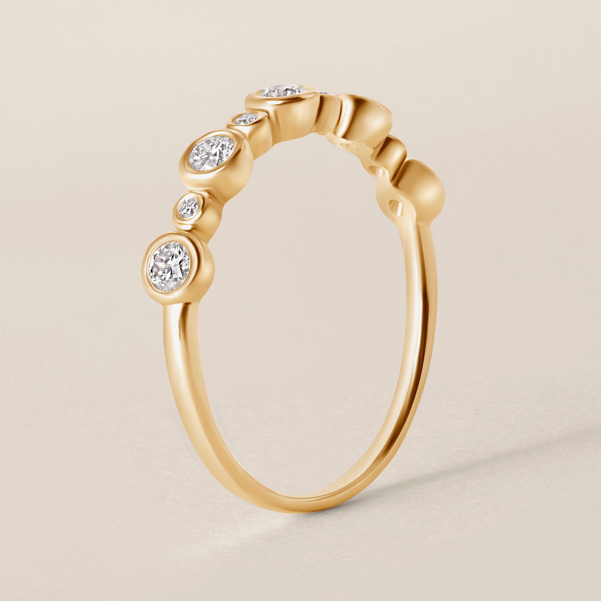 Lab Diamond Gold Ring