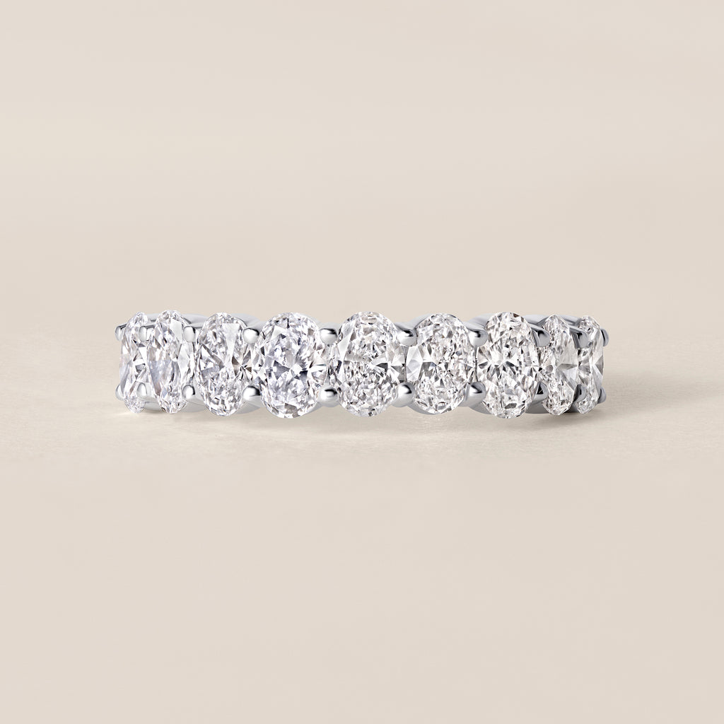 Classic Lab Diamond Eternity Band- Full Pavé Sparkle