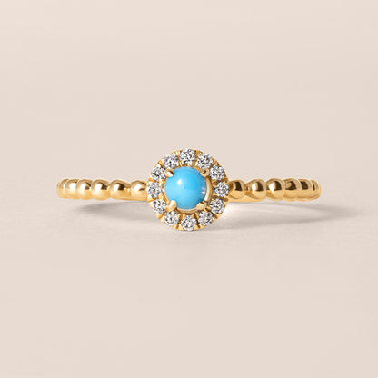 Turquoise Diamond Ring