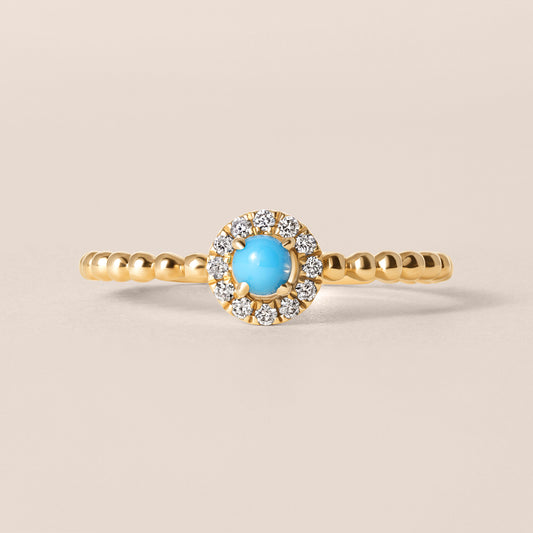 Turquoise Diamond Ring