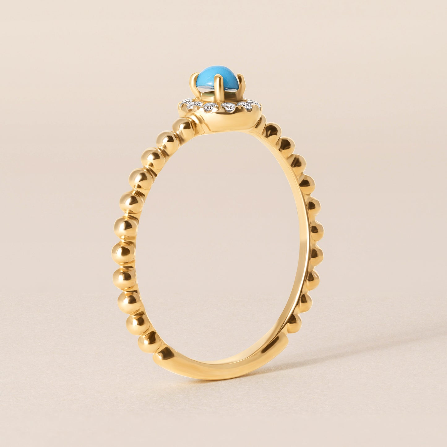 Turquoise Diamond Ring