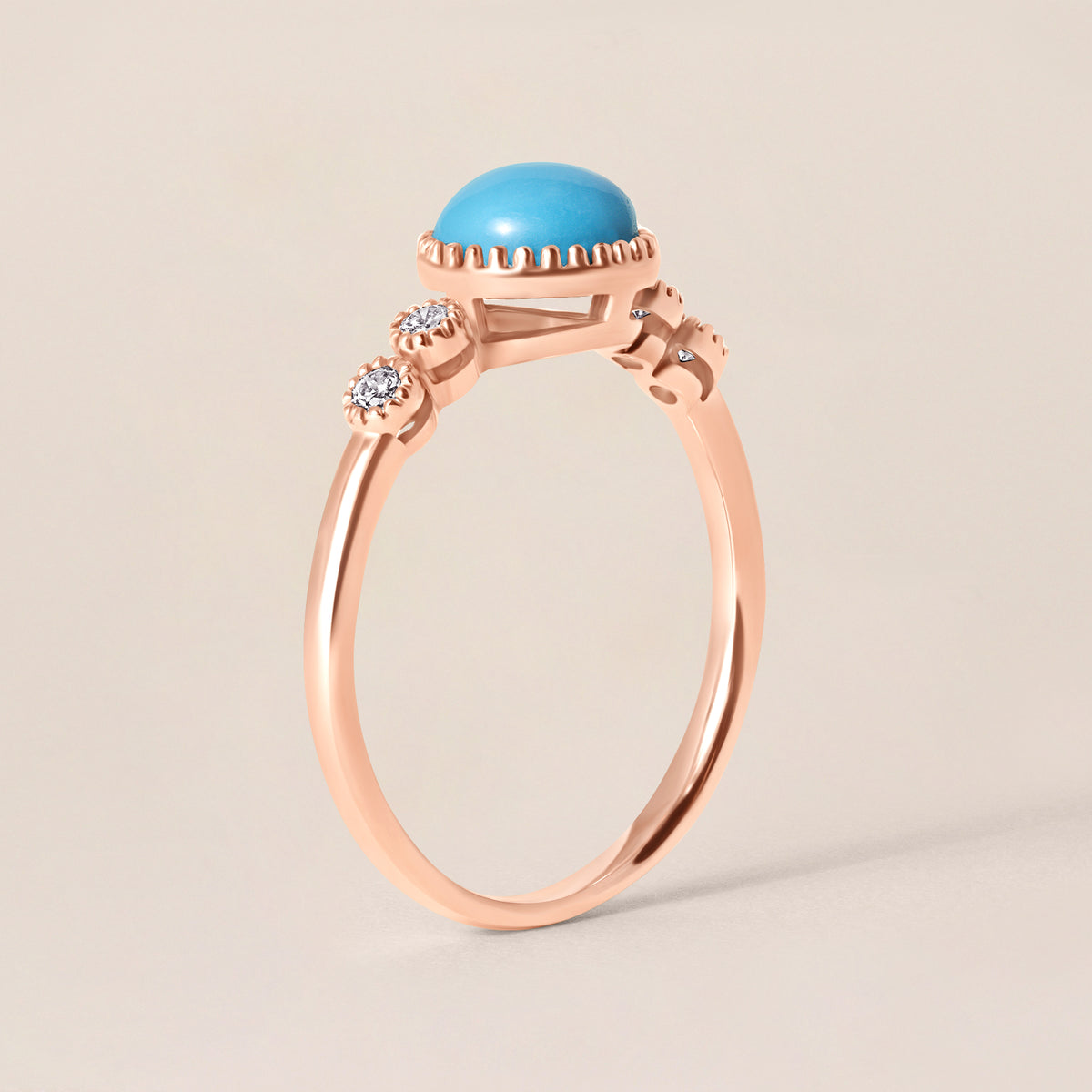 Turquoise & Diamond Ring