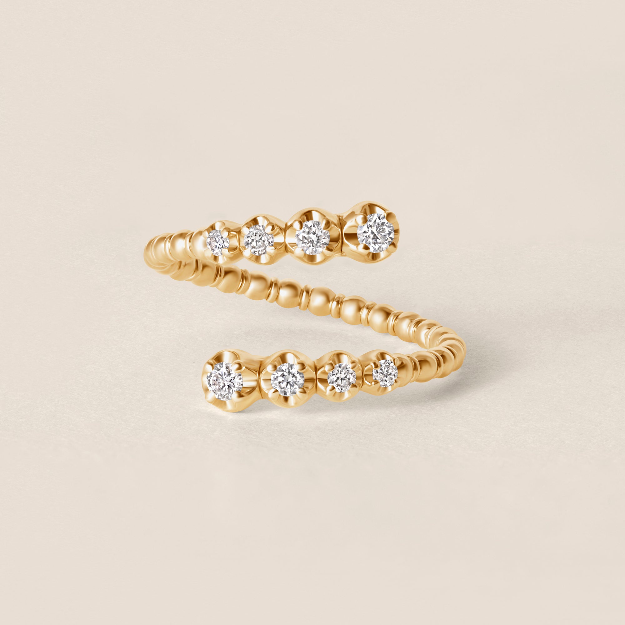 Spiral Wrap Gold Ring